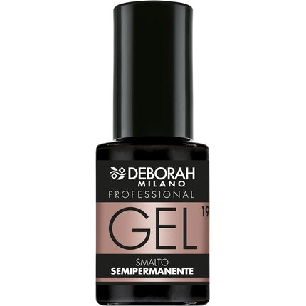Deborah Milano Professional Semi-Permanent Gel Nail Polish 19 Nude Light Plumping Long Lasting 4.5ml