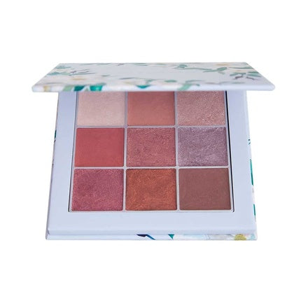 Nature Muse Eyeshadow Palette 9 Shades of Satin and Matte Nude - Built-in Mirror - Flatters all Skin Tones - Vegan - Natural Formula