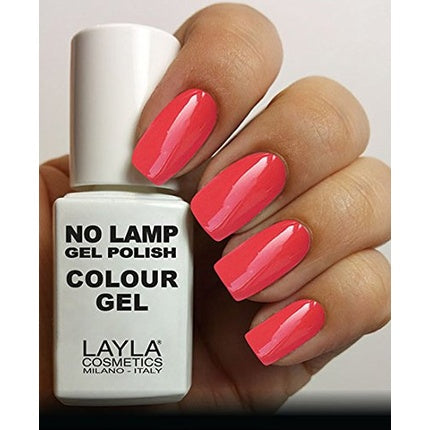 Layla Cosmetics Milano No Lamp Polish Colour Gel Rich Coral 10ml