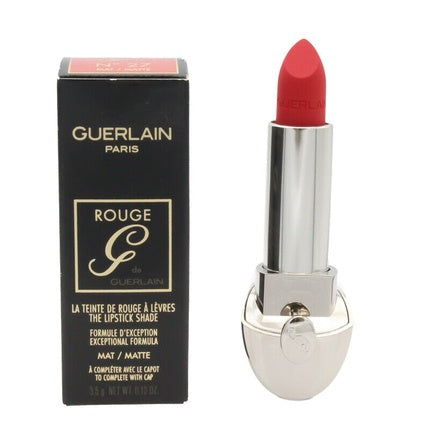 Guerlain Rouge G Red Lipstick Shade No 27 Matte 3.5g