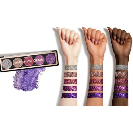 Profusion Cosmetics 5 Shade Gems Glitter Palette - Unleash Your Inner Sparkle