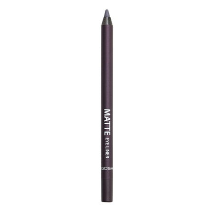 GOSH Matte Eyeliner in Dramatic Dark Purple 010 Black Violet - Creamy Texture for Easy Application, High Coverage, Ideal for Smokey Eyes - Vegan and Perfume-Free