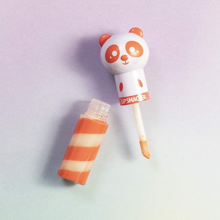 Lip Smacker Lippy Pals Gloss Panda Two-Tone Shimmer Lip Gloss for Kids with Peach Flavor - Girls Lip Care Panda/Peach Flavor
