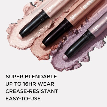 IT Cosmetics Superhero No-Tug Waterproof Eyeshadow Stick 0.05 oz Fearless Umber