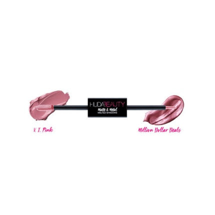 Huda Beauty Matte & Metallic Melted Shadow V.I.P. & Million Dollar Deals Real