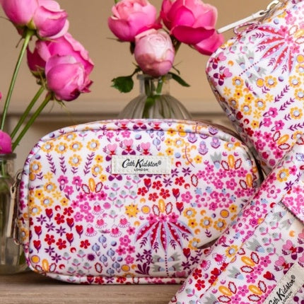 Cath Kidston Small Wash Bag Makeup Bag with Mirror Afinity Ditsy