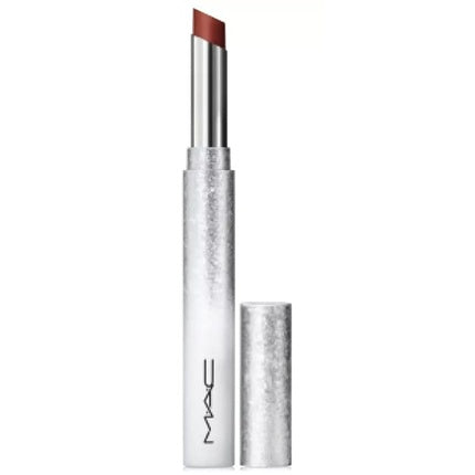 M.A.C Powder Kiss Velvet Blur Slim Lipstick Cocoa Kisses Warm Brown 0.07oz 2g
