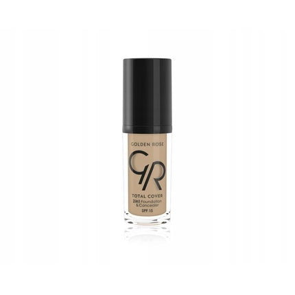 Golden Rose Total Cover 2-in-1 Foundation and Concealer N06 Taupe 30ml