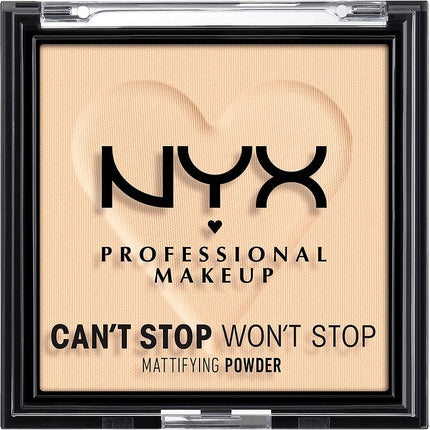 NYX Professional Makeup Can't Stop Won't Stop Mattifying Powder Light 02 6g