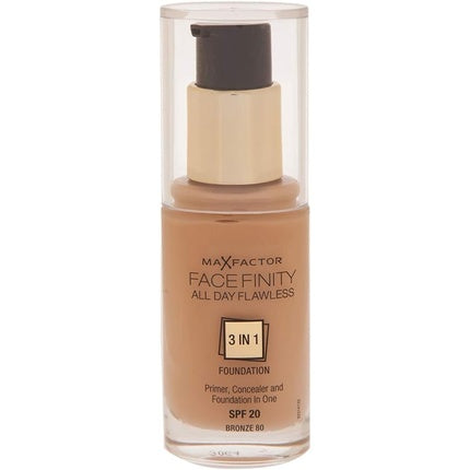 Max Factor All Day Flawless 3 in 1 Foundation 80 Bronze 30ml