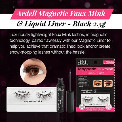 Ardell Magnetic Faux Mink Liquid Liner &amp; Lash 817