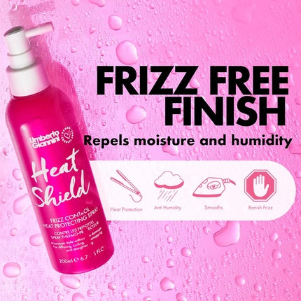 Umberto Giannini Heat Shield Protecting Heat Defence Spray for All Hair Types 200ml Vegan and Cruelty Free