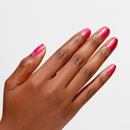 OPI Infinite Shine Long-Wear Bright Pearl Finish Opaque Red Nail Polish 0.5 fl oz