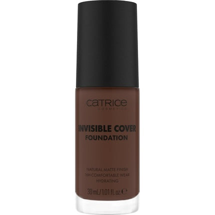 Catrice Invisible Cover Foundation 30ml 072C Nude Moisturizing Long-Lasting Natural for Dry Skin Vegan Oil-Free Paraben-Free Microplastic-Free