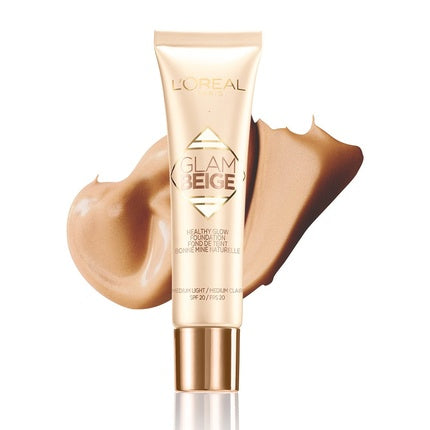 L'OREAL Glam Beige Natural Healthy Glow Foundation SPF20 30ml Medium Light Beige