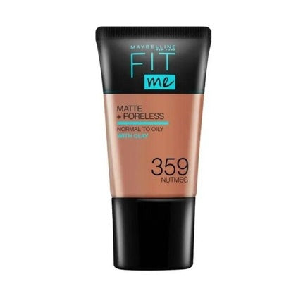 Maybelline Fit Me Matte & Poreless with Clay Foundation 18ml 359 Nutmeg