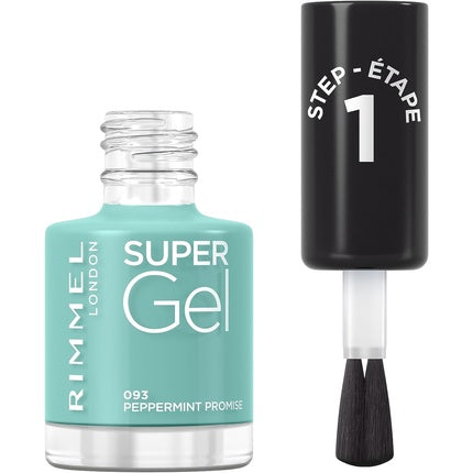 Rimmel London Super Gel Nail Polish 093 Peppermint Promise Nail Colour Collection 60sec Peppermint Promise
