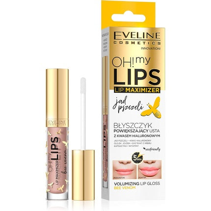 Eveline Oh My Lips Lip Maximizer Lip Gloss With Hyaluronic Acid Bee Venom 4.5ml