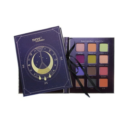 Neve Cosmetics ArtDiary Palette 12 Eyeshadows for Endless Chromatic Cocktails Bartender Spells Palette