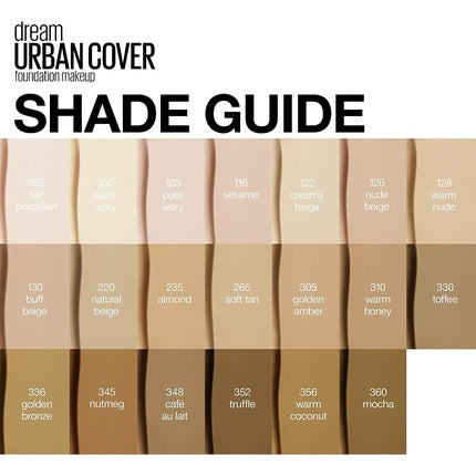 MAYBELLINE New York Dream Urban Cover Foundation 128 Warm Nude 30ml