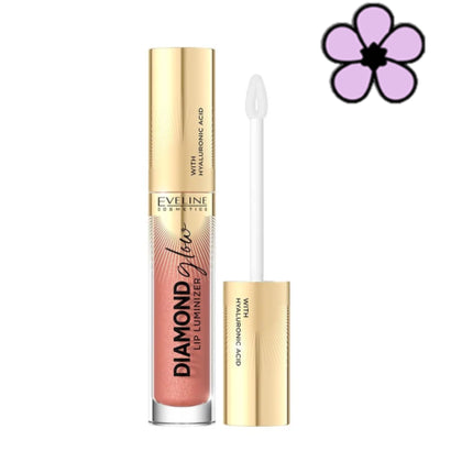 Eveline Diamond Glow Lip Luminizer Hyaluronic Acid 4.5ml #06 Choco Bons