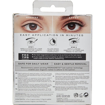 Eylure Luxe Pro Magnetic No. 117 False Lashes Fluttery Light 1 Pair