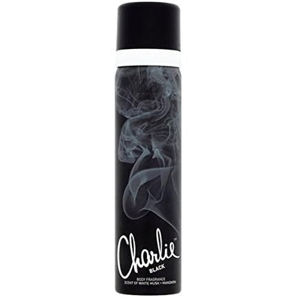 Charlie Black Perfumed Body Spray 75ml - Pack of 6