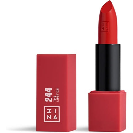 3INA MAKEUP The Lipstick 244 Red with Vitamin E and Shea Butter Long Lasting Matte Finish