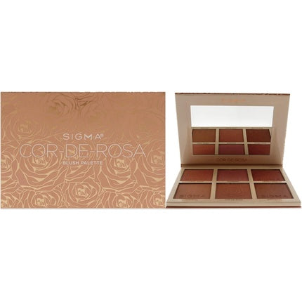 Sigma Beauty Cor-de-Rosa Blush Palette Flushed Neutral Matte Blush Palette Long Lasting Blush Pressed Powder Gluten Free Cruelty Free Vegan Makeup Palette