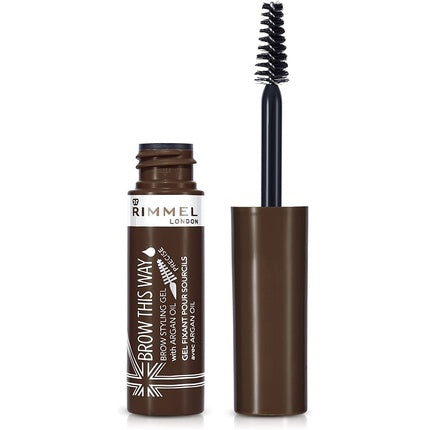 Rimmel London Brow This Way Brow Styling Gel with Argan Oil 5ml Dark Brown