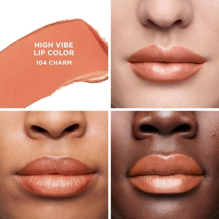 Laura Mercier High Vibe Lip Color Lipstick Charm Pale Nude Beige 0.05oz