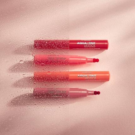 Deborah Milano Aqua Tint Lipstick with Aloe Vera Long Lasting No. 01 Terracotta Waterproof Moisturizing and Glossy Soft and Satin Lips 2.5g
