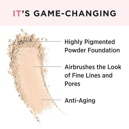 IT Cosmetics Celebration Foundation Full Coverage Anti-Aging Powder Foundation with Hydrolyzed Collagen & Hyaluronic Acid 0.3 oz Light