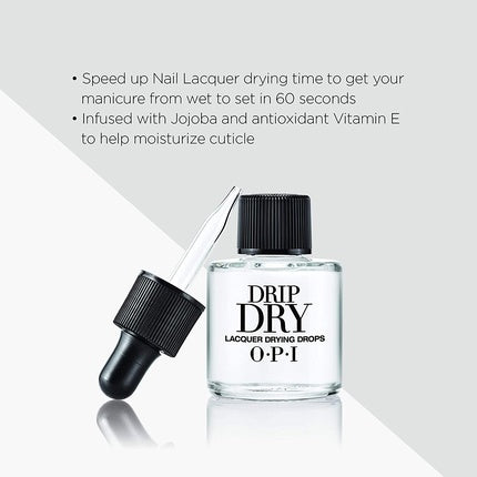OPI Drip Dry Lacquer Drying Drops Nail Polish Drying Drops 0.91 Fl Oz