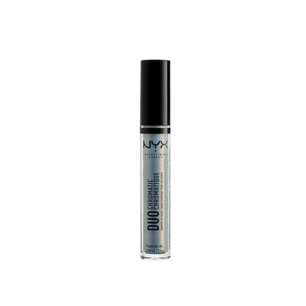 NYX PROFESSIONAL MAKEUP Duo Chromatic Lip Gloss Day Club Light Blue Base With Pink/Lavender Pearl 1 Count