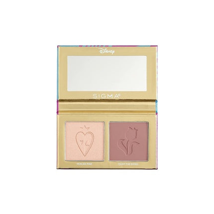 Sigma Beauty and Disney Makeup Palette Alice in Wonderland Highlighter and Blush Palette Gluten Free Cruelty Free Vegan