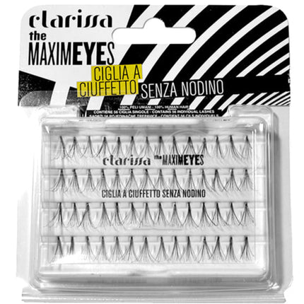 Clarissa Maximeyes Black Eyelash Clusters Knot-Free Medium