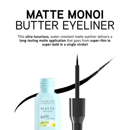 Physicians Formula Murumuru Butter Matte Monoi Butter Eyeliner Waterproof and Long-Lasting with Monoi Oil Murumuru Butter Cupuaçu Butter and Tucuma Butter Matte Black