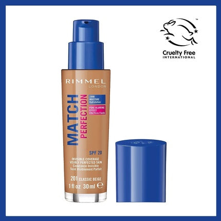 Rimmel Match Perfection Foundation Spf 20 No. 201 Classic Beige 30ml