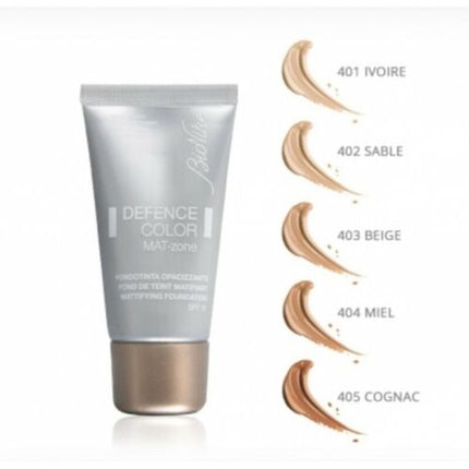 BIONIKE Defence Color Mat-Zone Liquid Foundation in Honey Shade 404