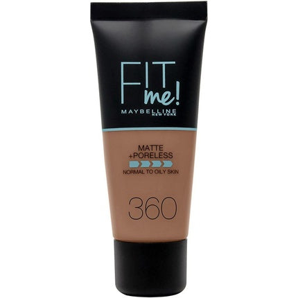 Maybelline Fit Me Foundation Matte & Poreless Full Coverage Blendable for Normal to Oily Skin 30ml 360 Mocha