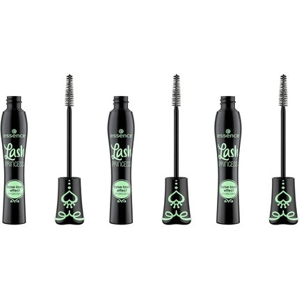 Essence Lash Princess False Lash Effect Mascara Black Swing Defining Extensive Volume-Shaping Vegan Perfume-Free 12ml - Pack of 3