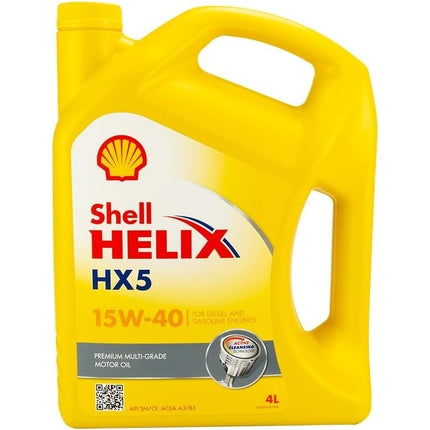 Shell Helix Super HX5 15W-40 Motor Oil 4L