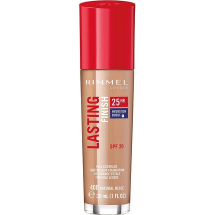 Rimmel Lasting Finish 25 Hour Foundation 400 Natural Beige 30ml