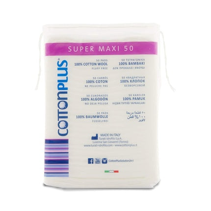 Cotton Plus Super Maxi Facial Cleansing Wipes 50 Pieces