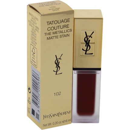 Yves Saint Laurent Tatouage Couture The Metallics 102 Iron Pink Spirit Lip Stain 0.1g