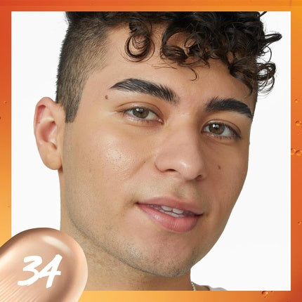 Maybelline Super Stay Skin Tint Foundation with Vitamin C Long-Lasting up to 24H Vegan Formula Shade 34 30ml
