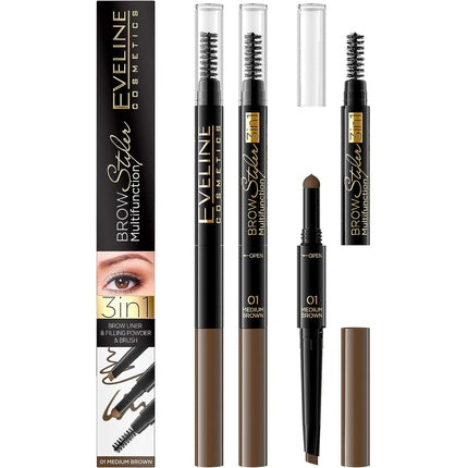Eveline Cosmetics Brow Styler 3-in-1 Pencil