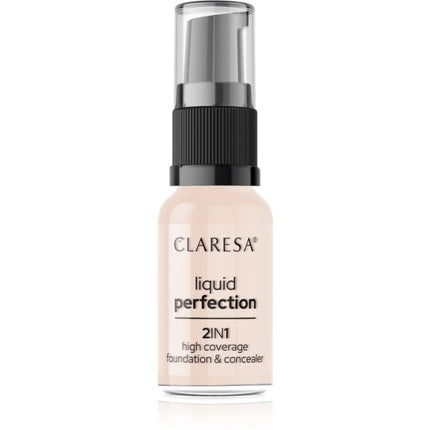 Claresa Liquid Perfection 2in1 Concealer And Foundation With Matte Finish In Liquid 101 Light 18g