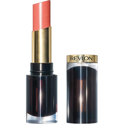 Revlon Super Lustrous Glass Shine Lipstick with Aloe, Hyaluronic Acid and Rose Quartz Dewy Peach 019